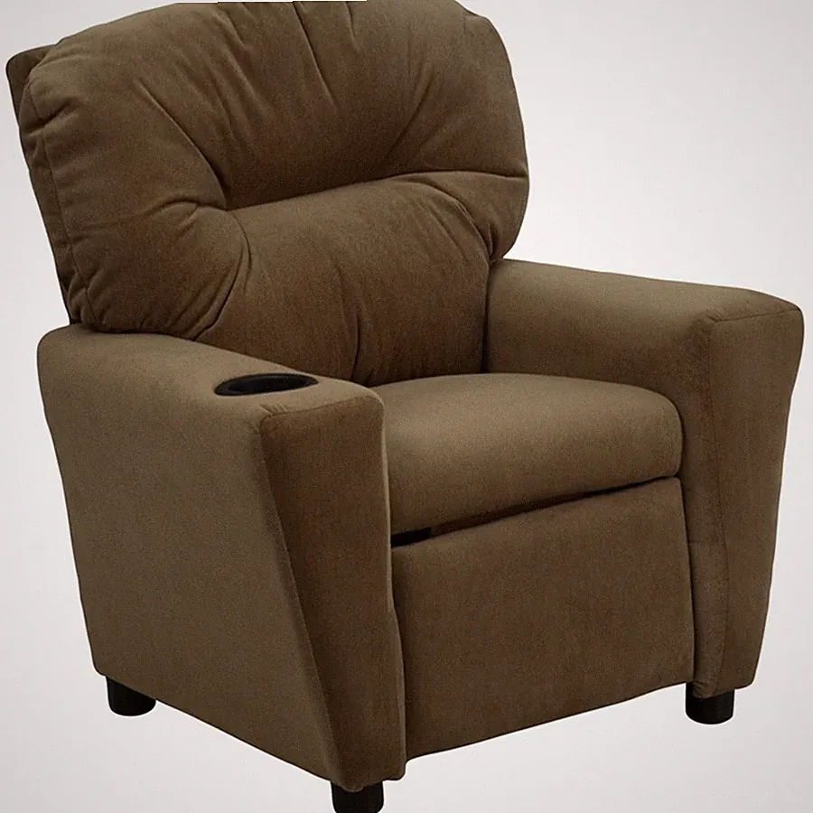Flash Furniture Brown Kids Recliner, Brown - BT-7950-KID-MIC-BRWN-GG